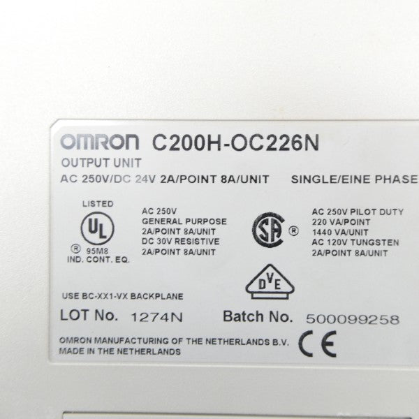 OMRON C200H-OC226N 250VAC/DC 2A NSNP