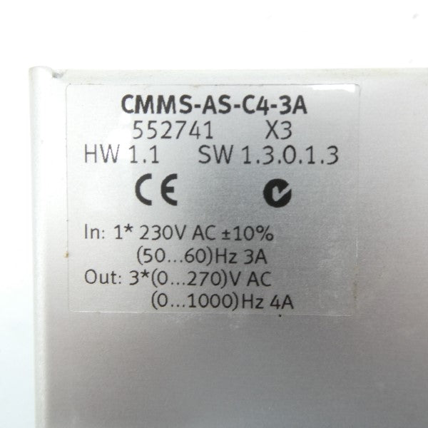 FESTO CMMS-AS-C4-3A 552741 230VAC 3A NSMP