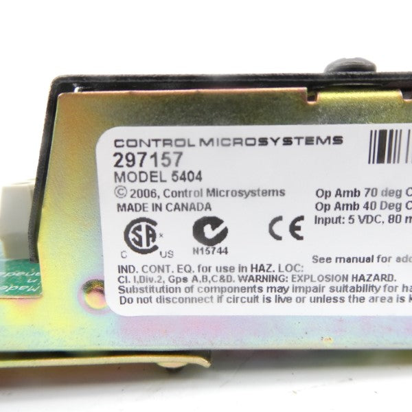 CONTROL MICROSYSTEMS 5404 297157 5VDC NSNP