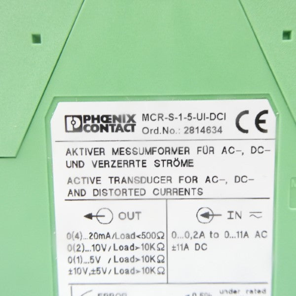 PHOENIX CONTACT MCR-S-15-UI-DCI 2814634 10V NSMP