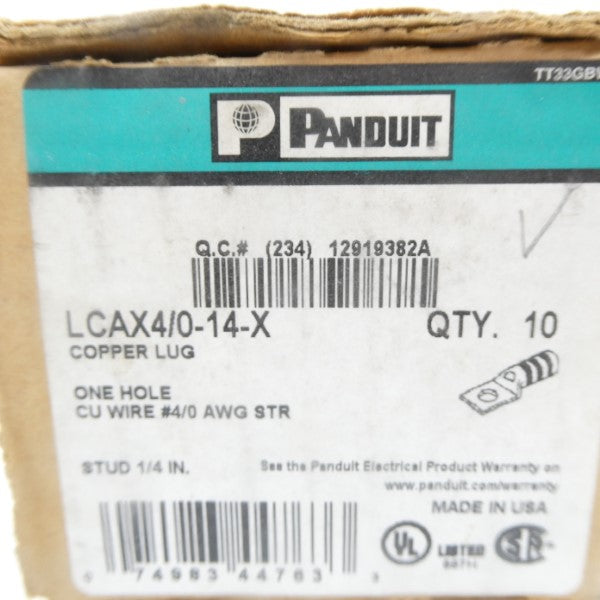 PANDUIT LCAX4/0-14-X (PKG OF 10) NSMP