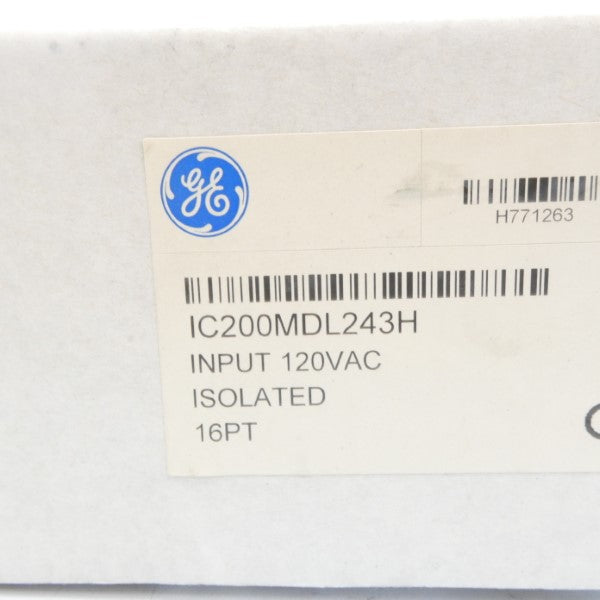 GENERAL ELECTRIC IC200MDL243H 120VAC NSFS
