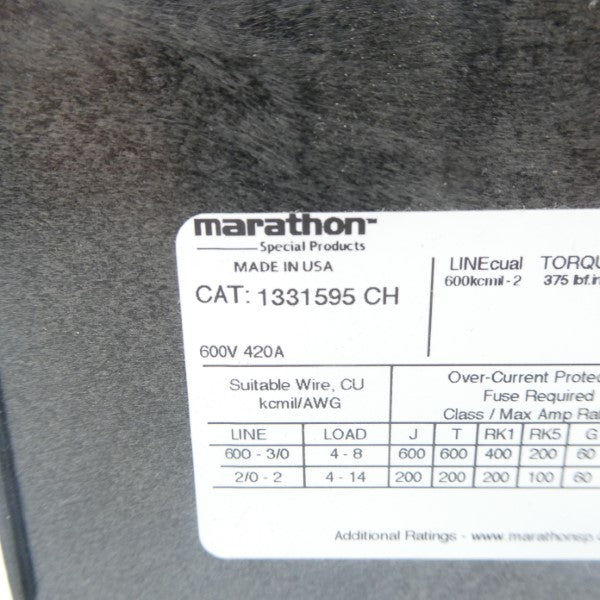 MARATHON 1331595CH 600V 420A NSNP