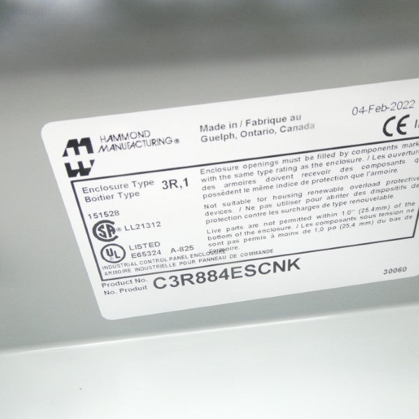 HAMMOND MANUFACTURING C3R884ESCNK NSNP