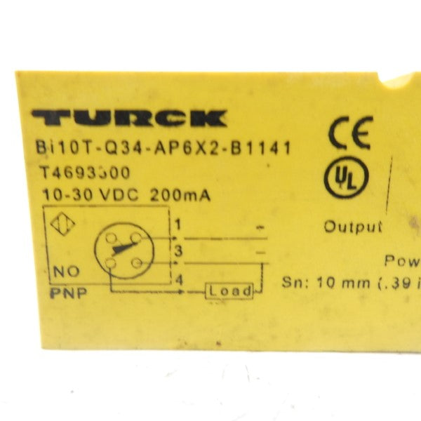 TURCK BI10T-Q34-AP6X2-B1141 T4693300 10-30VDC UNMP