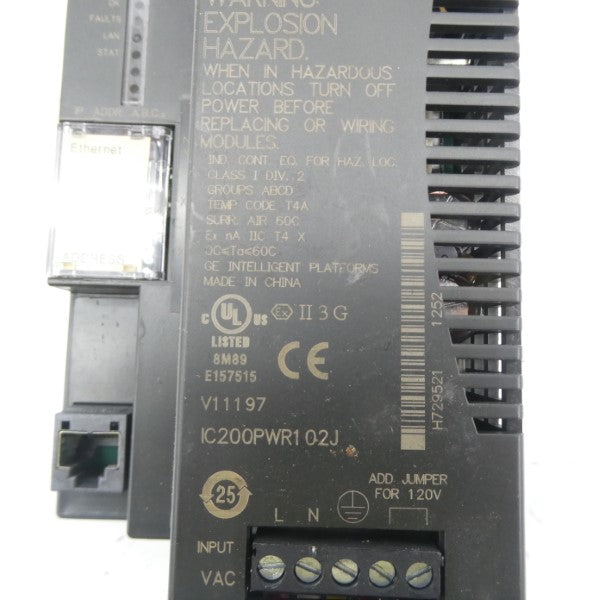 GENERAL ELECTRIC IC200PWR102J 120/240VAC UNMP