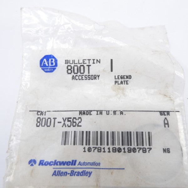 ALLEN BRADLEY 800T-X562 SER. A NSMP