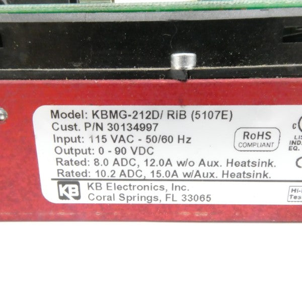 KB ELECTRONICS KBMG-212D/RIB 5107E 115VAC 15A NSNP