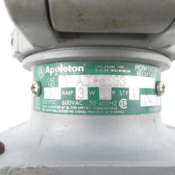 APPLETON ADR3033 600VAC 30A (AS PICTURED) NSNP