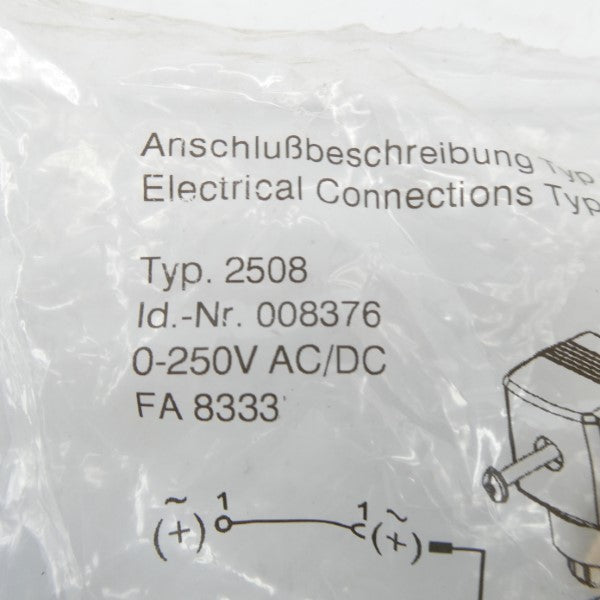 CONNECTOR 008376 2508 250VAC/DC NSNP