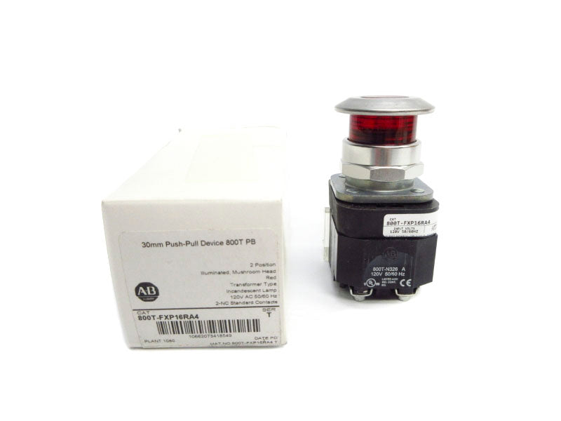 ALLEN BRADLEY 800T-FXP16RA5 SER. T 120VAC (WH) NSMP