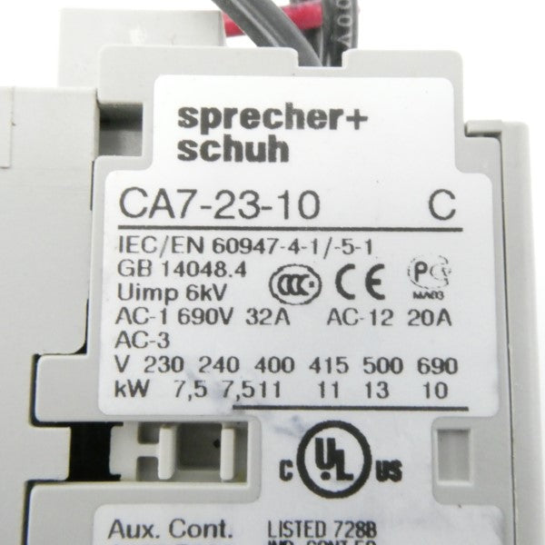 SPRECHER+SCHUH CA7-23-10 SER. C 110/120V 32A UNMP