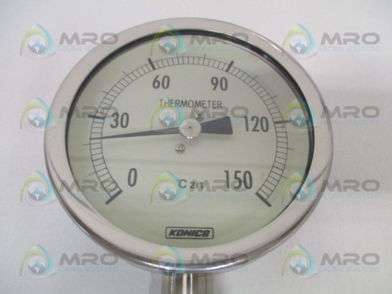 KONICS KSB5305 PRESSURE GAUGE THERMOMETER 0/150 DEG C NSMP
