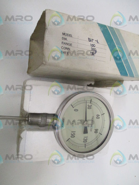KONICS KSB5305 PRESSURE GAUGE THERMOMETER 0/150 DEG C NSMP