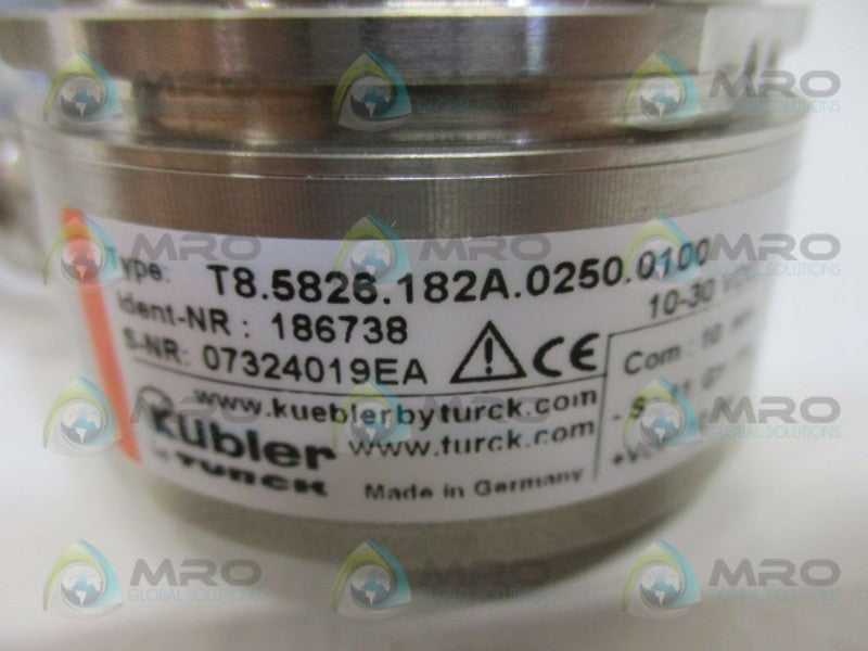 KUBLER TURCK T8.5826.182A.0250.0100 186738 ENCODER NSNP