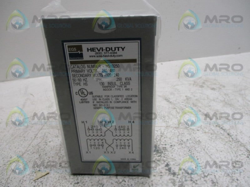 EGS HS1B250 TRANSFORMER  NSMP