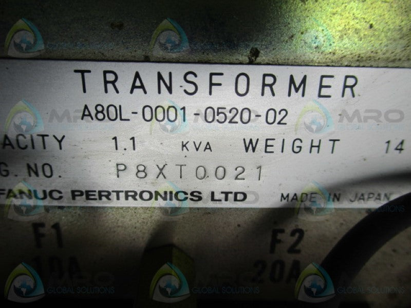 FANUC A80L-0001-0520-02 TRANSFORMER  UNMP