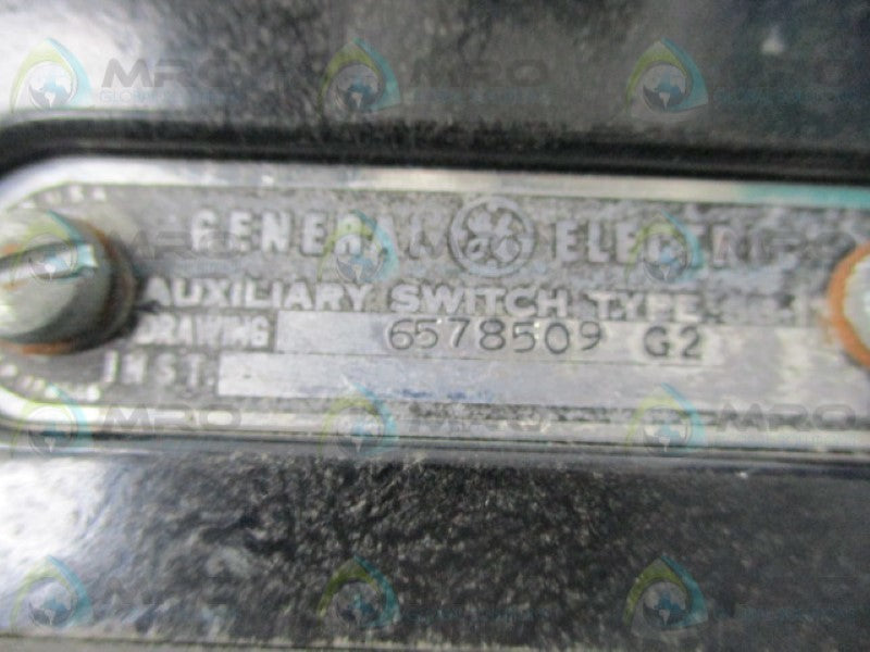 GENERAL ELECTRIC 6578509-G2 AXUILIARY SWITCH  UNMP