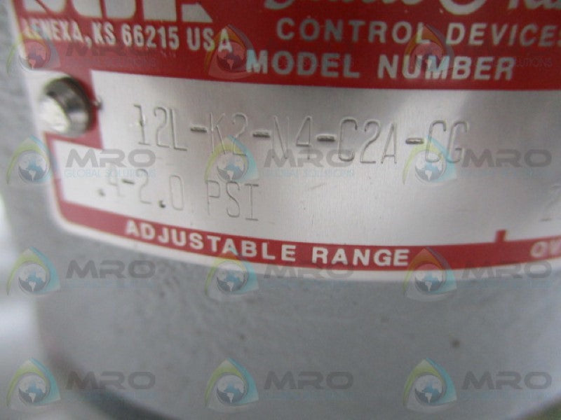 SOR 12L-K2-N4-C2A-CG PRESSURE SWITCH  NSNP