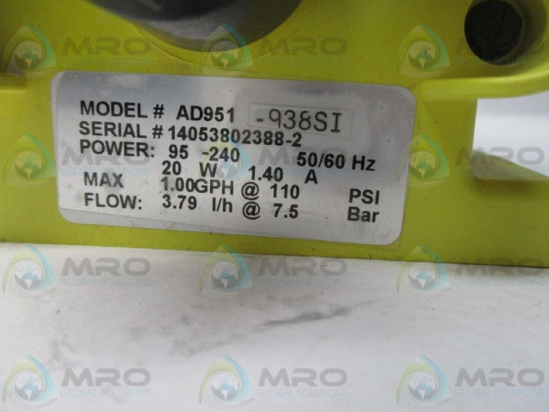 LMI AD951-938SI METERING PUMP  NSNP