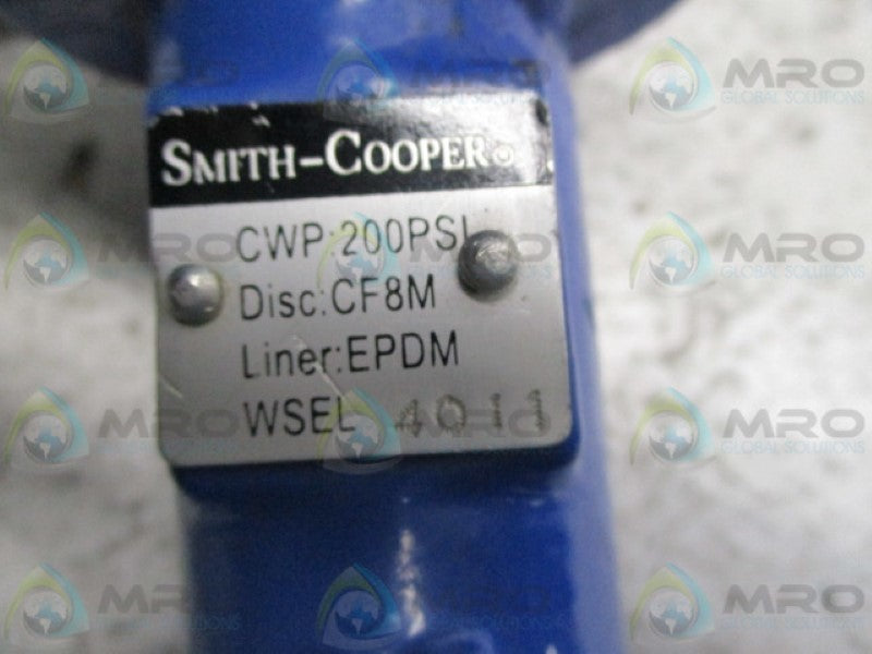 SMITH COOPER WSEL4011 BUTTERFLY VALVE 2"  UNMP