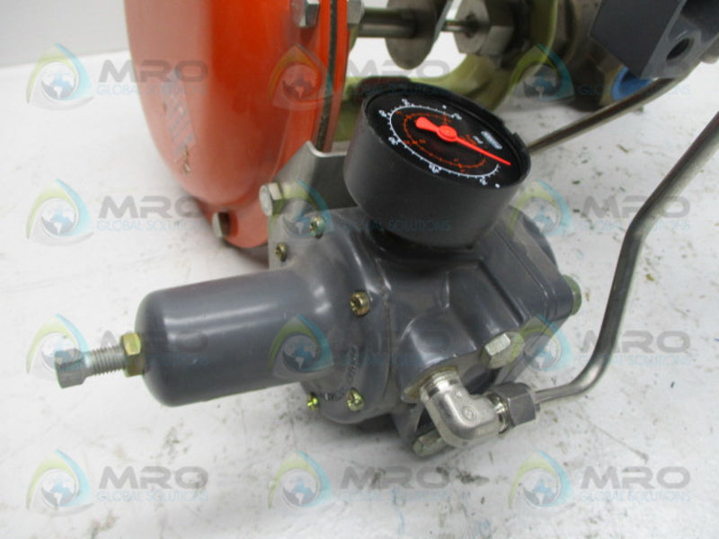 FISHER 32-24-588 CONTROL VALVE W/ 3582 VALVE POSITIONER   NSNP