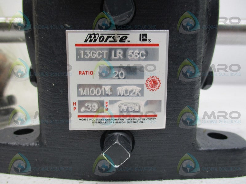 MORSE 13GCTLR56C GEAR REDUCER  UNMP