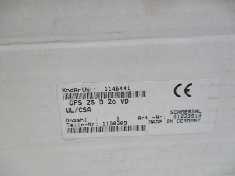 SCHMEASAL GFS25D20VD FOOT SWITCH PEDAL  NSMP