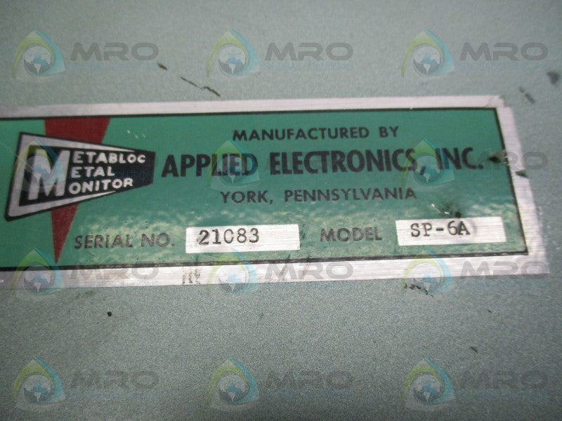 METABLOC SP-6A METAL DETECTOR  UNMP