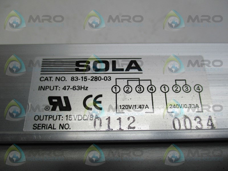 SOLA 83-15-280-03 POWER SUPPLY  NSNP