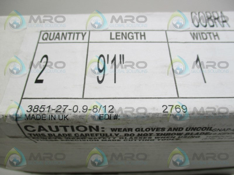 BAHCO 3851-27-0.9-8/12 SAW BLADES (PKG OF 2)  NSFS
