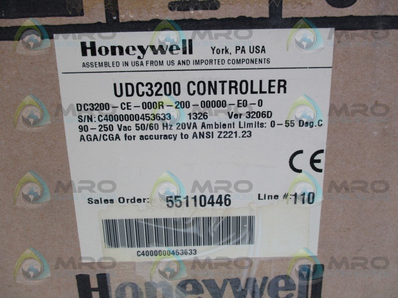 HONEYWELL DC3200-CE-1C0R-210-00000-E0-0 TEMPERATURE CONTROLLER  NSMP