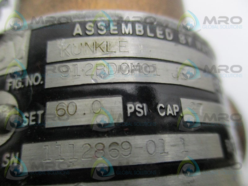 KUNKLE 912BDCM01JE BRONZE & BRASS PRESSURE RELIEF VALVE 1/2"  NSNP