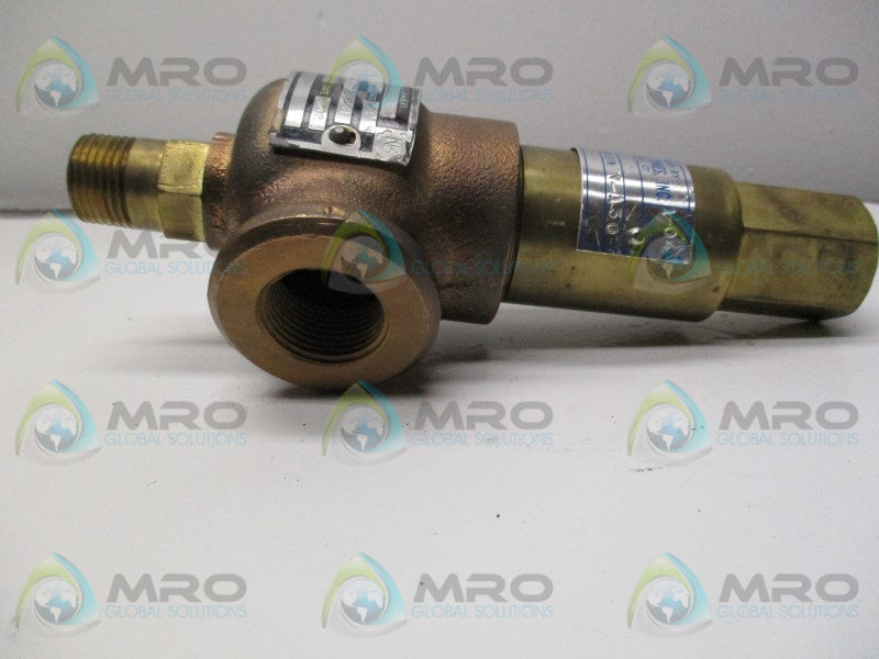 KUNKLE 912BDCM01JE BRONZE & BRASS PRESSURE RELIEF VALVE 1/2"  NSNP