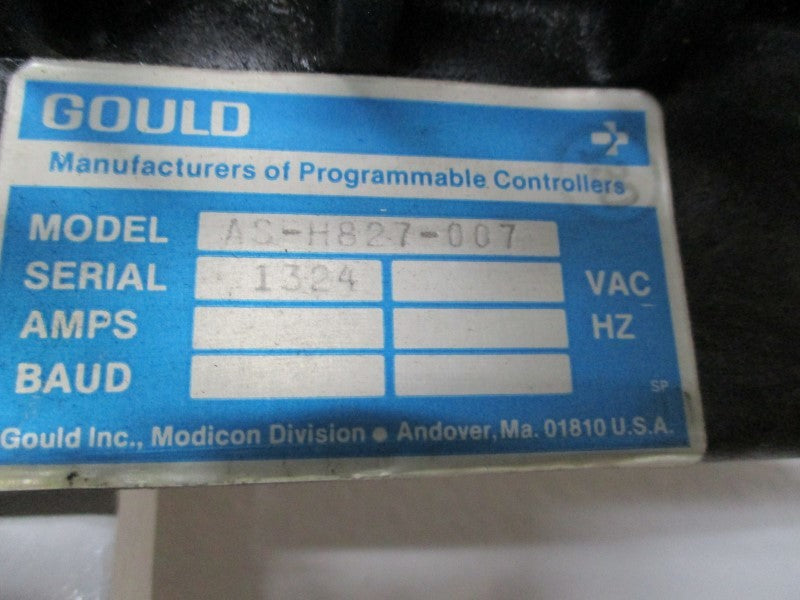 GOULD AS-H827-007 800 11 SLOT RACK UNMP