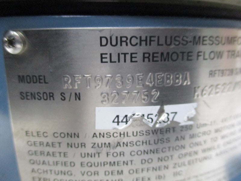 MICROMOTION RFT9739E4EBBA ELITE REMOTE FLOW TRANSMITTER  NSNP