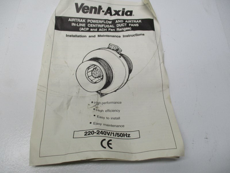 VENT AXIA ACH315-12A FAN  NSMP