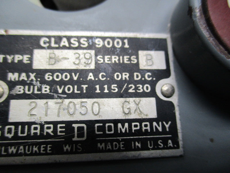 SQUARE D 8538SBG11 SER.A W/9001B39 SER.B MOTOR STARTER 30A  UNMP