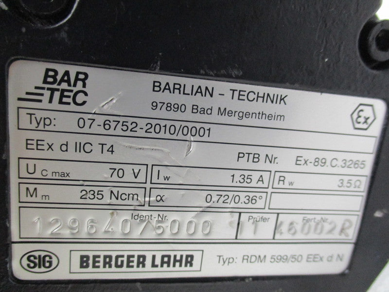 BERGER LAHR 07-6752-2010/0001 SERVO MOTOR  UNMP