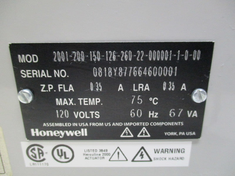 HONEYWELL 2001-200-150-126-260-22-000001-1-0-00 ACTUATOR  NSMP