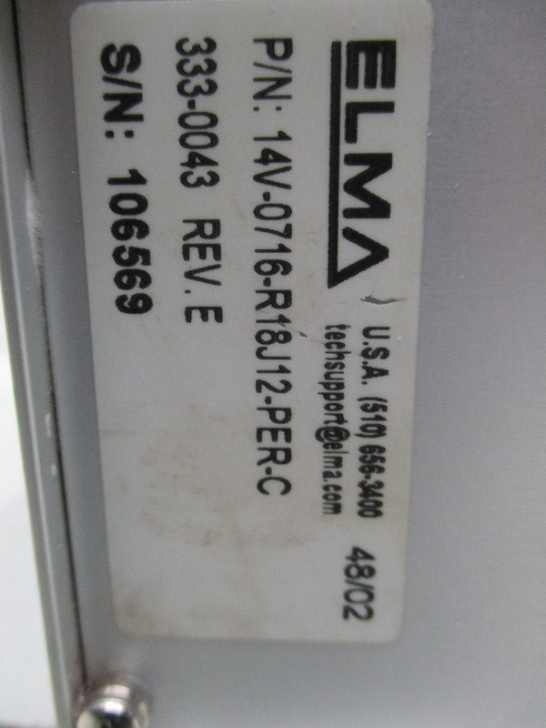 ELMA 14V-0716-R18J12-PER-C 46-95 RACK w/CARDS 14V0716R18J12PERC  UNMP