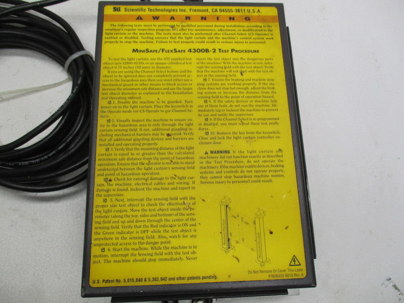 STI MS4332B-2 LIGHT CURTAIN CONTROLLER  UNMP
