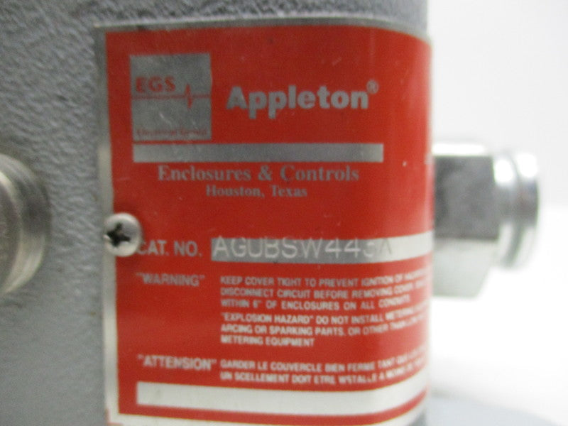 APPLETON AGUBSW443A MOTOR CONTORL  UNMP