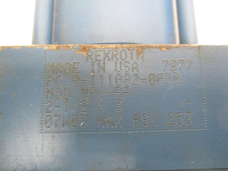 REXROTH MP1-PP HYDRAULIC CYLINDER 2-1/2" BORE 3" STROKE  UNMP