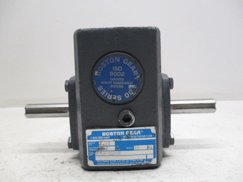 BOSTON GEAR 713-20-H RATIO 20 RE WORM GEAR SPEED REDUCER  UNMP