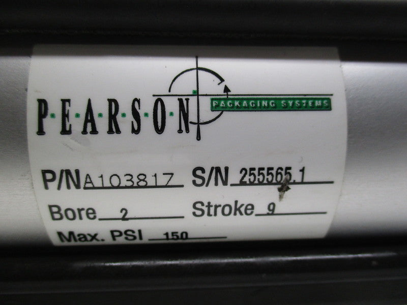 PEARSON PACKING SYSTEMS A103817 HYDRAULIC CYLINDER 2" BORE 9" STROKE  UNMP