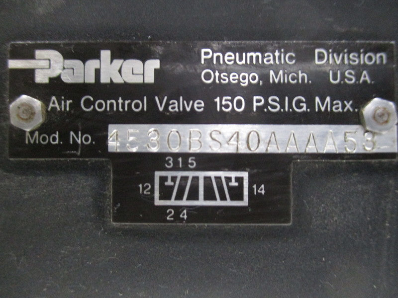 PARKER 4530BS40AAAA53 CONTROL VALVE  UNMP