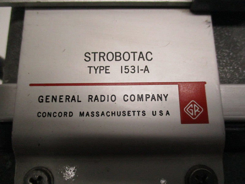 GENERAL RADIO 1531-A STROBOTAC  UNMP