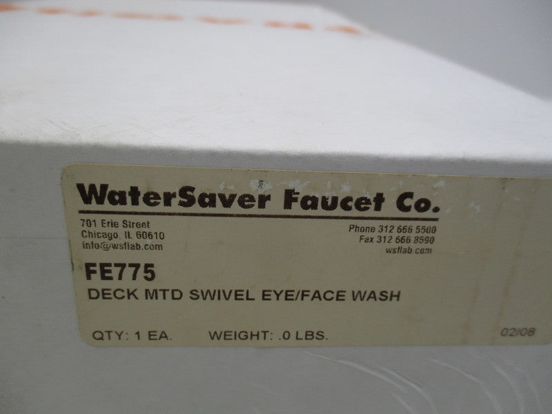 WATER SAVER FE775 DECK MOUNTED SWIVEL EYE/FACE WASH  NSMP
