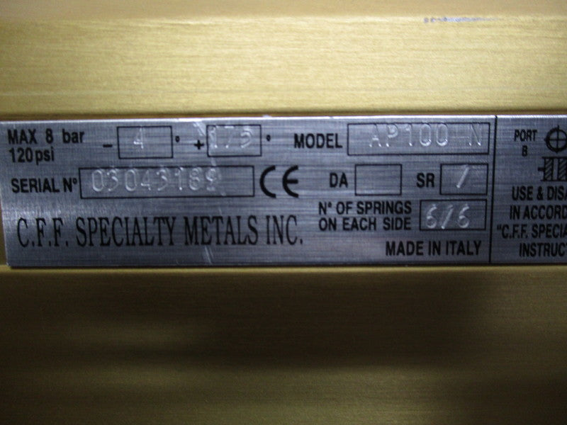 CFF SPECIALTY METALS AP100N-SR ACTUATOR  NSNP